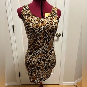 Stretchy Leopard mini Dress